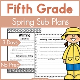 Fifth Grade Emergency Sub Plans for Spring