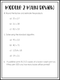 Fifth Grade - Eureka Module 2 Review Sheet #2