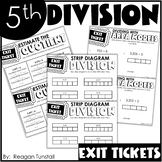 Fifth Grade Exit Tickets Division