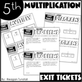 Fifth Grade Exit Tickets Multiplication