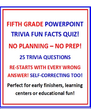 Fifth Grade Free Powerpoint Trivia Fun Facts Quiz Preview By David Filipek