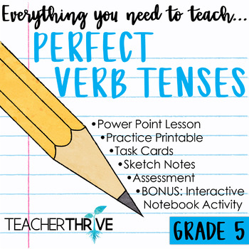 perfect verb tenses teaching resources teachers pay teachers