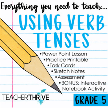 Preview of 5th Grade Grammar Unit: Using Verb Tenses