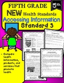 5th Grade NEW Health Worksheets and Activities: Access Inf