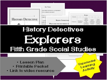 Preview of Fifth Grade History: Explorers Unit