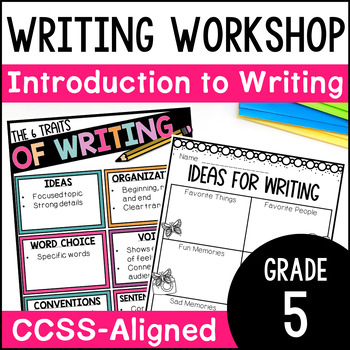 Preview of 5th Grade Introduction to Writing Unit - Writing Workshop Lessons & Materials