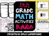 Fifth Grade Math Activities BUNDLE (Common Core)