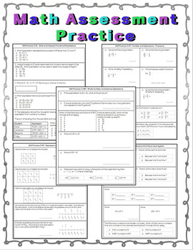 Preview of Fifth Grade Math Assessment Review: Cumulative