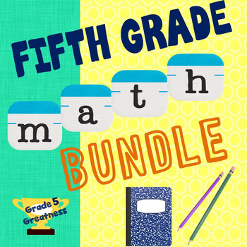 Preview of Fifth Grade Math Bundle of Activities and Games