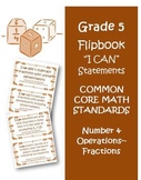 Fifth Grade Math Common Core Number and Operations Fractio