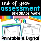 Fifth Grade Math End of Year Assessment, Final Exam, Pract