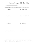 Fifth Grade Math Homework PDF