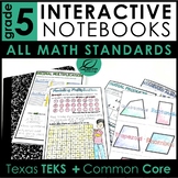 Fifth Grade Math Interactive Notebook Year Long Bundle