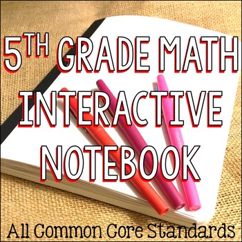 Preview of Fifth Grade Math Interactive Notebook Bundle