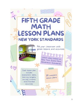 Preview of Fifth Grade Math Lesson Plans - New York Standards