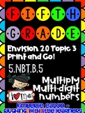 Fifth Grade Math - Multiplication - Envision Math 2.0 Topic 3
