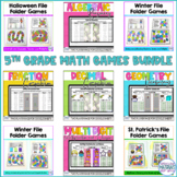 Fifth Grade Math Printable and Digital Games Bundle