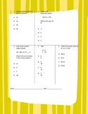 Fifth Grade Math Review Worksheet Packet - Volume 9