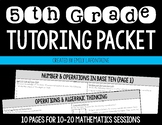 Fifth Grade Math Tutoring Packet (Common Core)