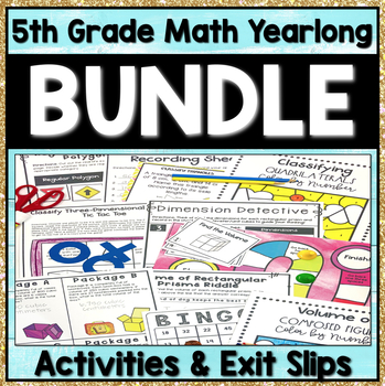 Preview of Go Math 5th Grade Yearlong Resource Bundle