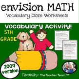 enVision Math 5th Grade Vocabulary Worksheets Full Year