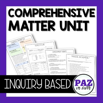 Preview of Inquiry-Based Matter Unit