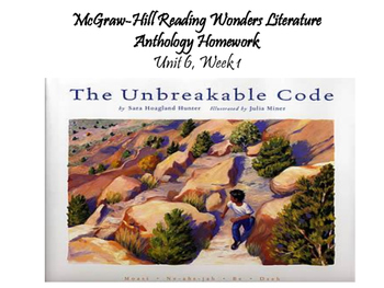 Preview of Fifth Grade McGraw-Hill Wonders Literature Anthology Trifold (Unit 6, Week 1)