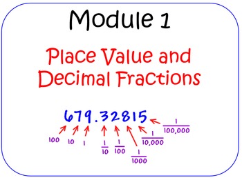 Preview of Fifth Grade Module 1 (Compatible w/ Eureka Math)