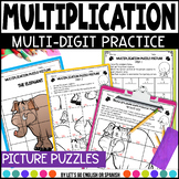 Math Puzzles Multi-digit Multiplication Practice Worksheet