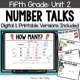 Fifth Grade Number Talks Unit 2 for Building Number Sense 