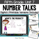 Fifth Grade Number Talks Unit 7 For Building Number Sense 