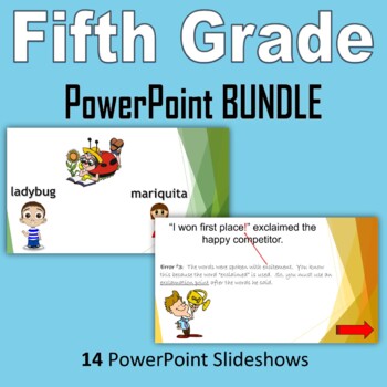 Preview of Fifth Grade PowerPoint BUNDLE