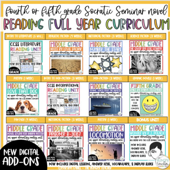 Preview of Fifth Grade Reading Unit Bundle Literature and Nonfiction Curriculum Activities