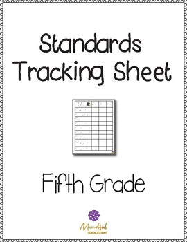 Preview of 5th Grade Standards Tracking Sheet
