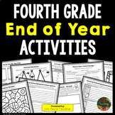 4th Grade End of Year Activities (Last Week of School Fun Worksheets)
