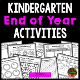 Kindergarten End of Year Activities (Last Week of School F