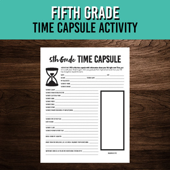 Results for 5th grade time capsule | TPT