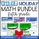Fifth Grade Winter Holiday Math BUNDLE | 5th Grade Winter 