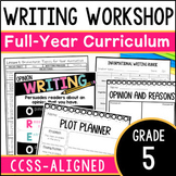 5th Grade Writing Curriculum Bundle - Yearlong Writing Wor