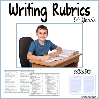 Preview of Fifth Grade Writing Rubrics