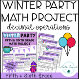 Fifth and Sixth Grade Math Decimal Project | Winter Math |