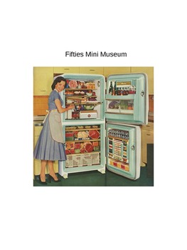 Preview of Fifties 1950 Culture in America Mini Museum