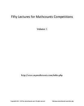 Preview of Fifty Lectures for Mathcounts Competitions Volume 3
