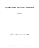 Fifty Lectures for Mathcounts Competitions Volume 3