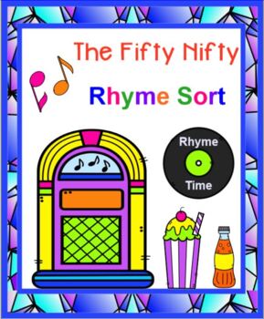 Preview of Fifty Nifty Rhyming Word Sort SMARTBOARD