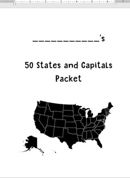 Preview of Fifty States Packet