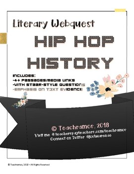 Preview of "Hip Hop History" Literary Webquest-End of Year Review w/ 4 High-Rigor Passages