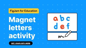 Preview of FigJam: Magnet letters activity