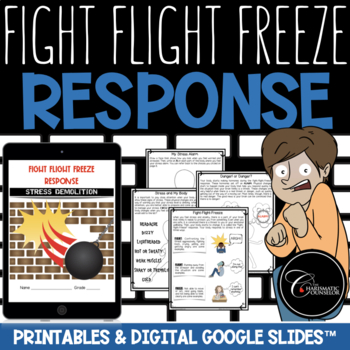 Preview of Fight-Flight-Freeze Response / Managing Stress / Digital Google Slides™
