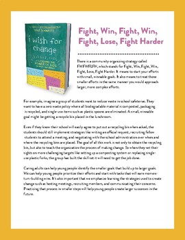 Preview of Fight Win! Fight Harder! Help Young People Make a Difference // Service Learning